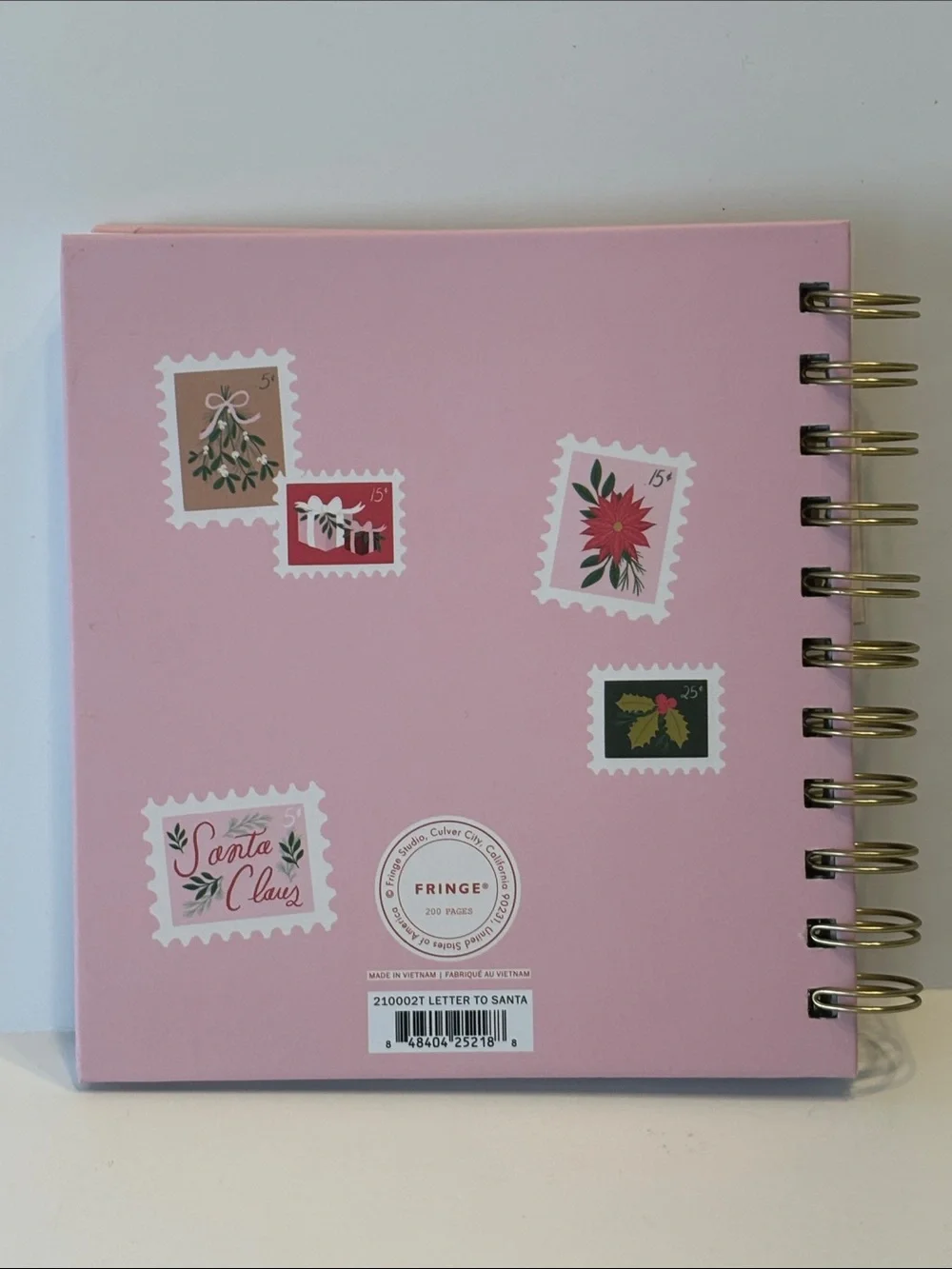 Fringe Festive Letter to Santa Spiral Notebook and Pen Set